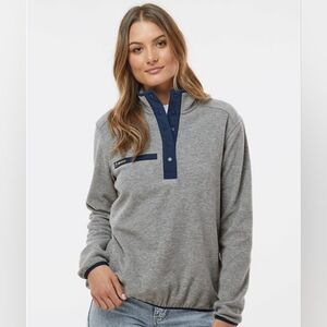 Dri-Duck Denali Fleece Pullover for Ladies Grey Size Small